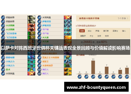以萨卡对阵西班牙世俱杯关键战表现全景回顾与价值解读影响赛场